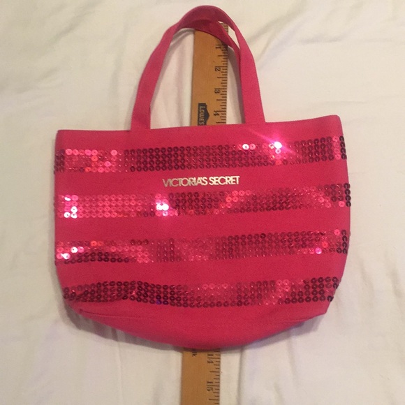 NWOT Victoria Secret pink small purse sequin - Picture 4 of 5